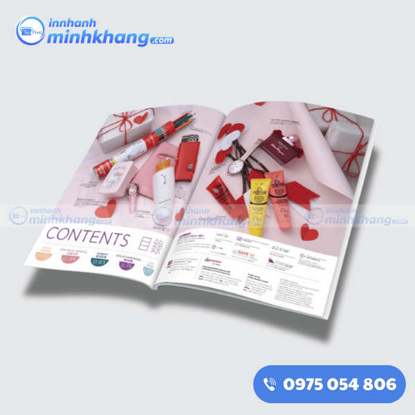 Mẫu catalogue mỹ phẩm giấy mỹ thuật