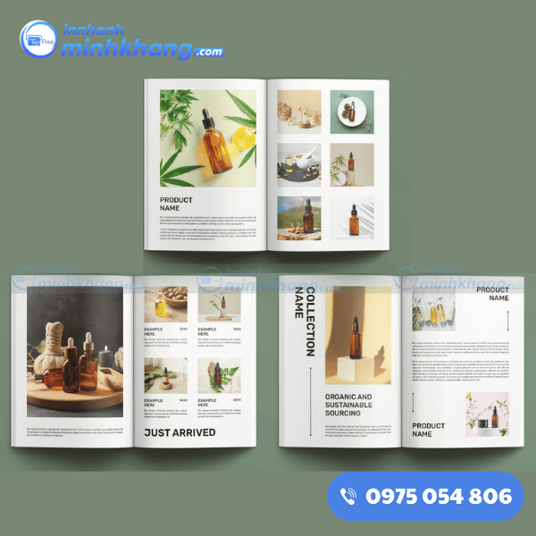 Mẫu catalogue mỹ phẩm bố cục tinh tế