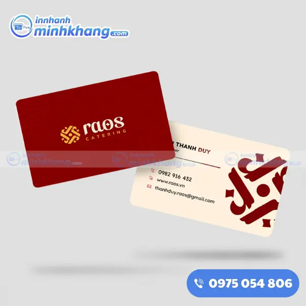 Mẫu Name Card Được Làm Bo Góc