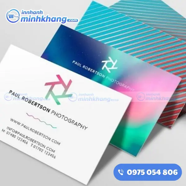 Mẫu Name Card Được Làm Bằng Giấy Couche