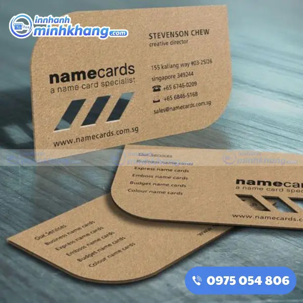 Mẫu Card Visit Làm Từ Giấy Kraft