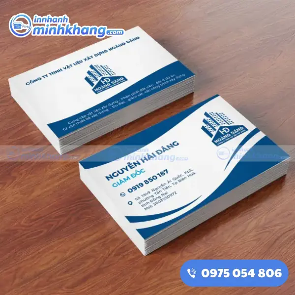 Mẫu Name Card Giám Đốc Với Kích Thước Tiêu Chuẩn 88x53 mm