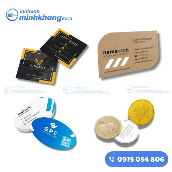 Mẫu Name Card Kích Thước Tùy Chỉnh Đa Dạng & Độc Đáo