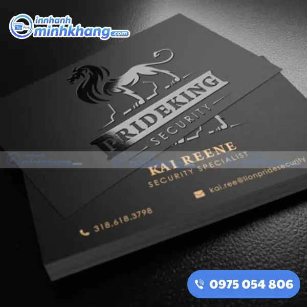 Mẫu Card Visit Được Phủ UV Định Hình