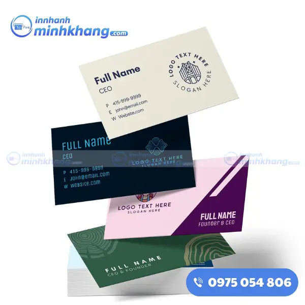 Cách chọn màu sắc khi thiết kế card visit