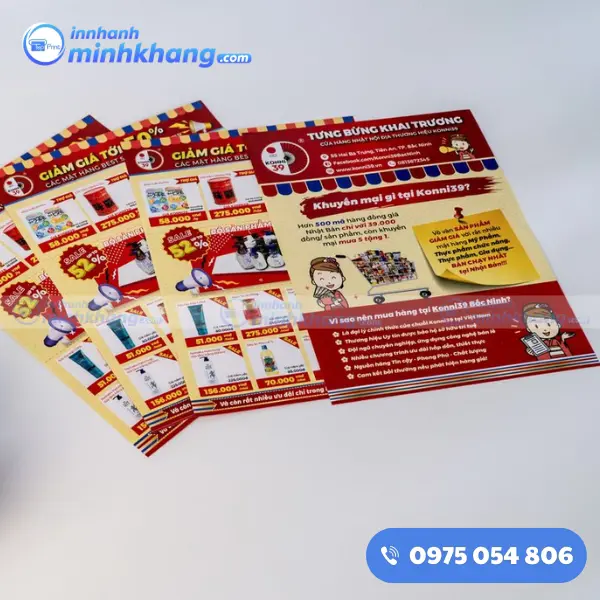 Mẫu tờ rơi khai trương cửa hàng