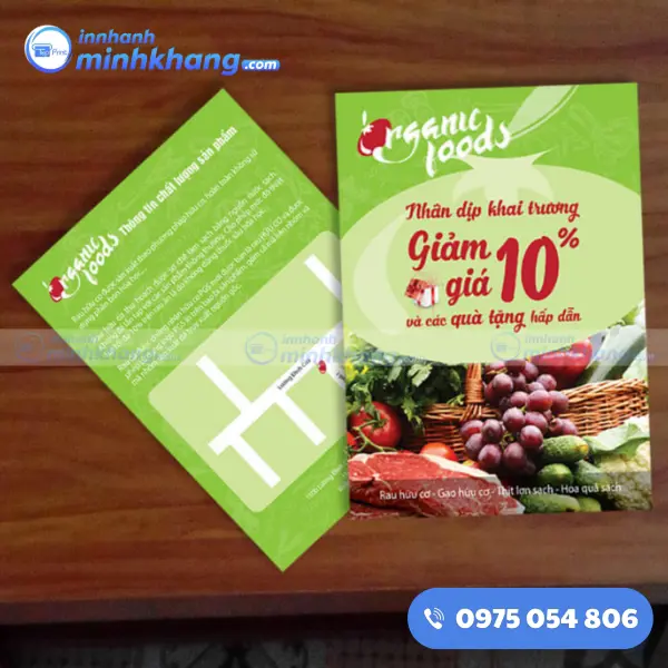 Mẫu tờ rơi khai trương bố cục rõ ràng