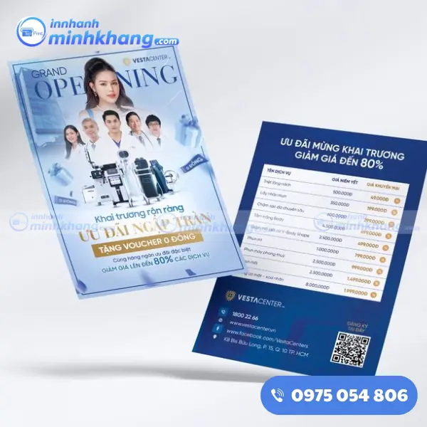 Mẫu tờ rơi khai trương spa