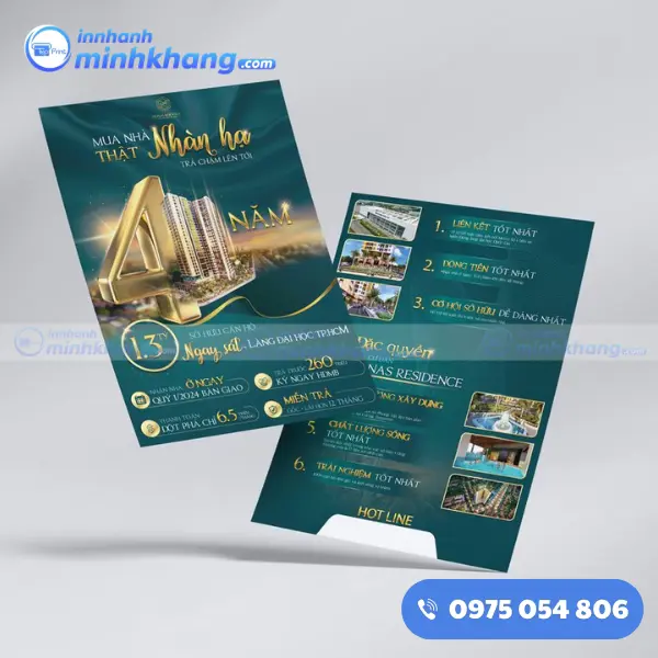 Mẫu tờ rơi bán nhà bất động sản