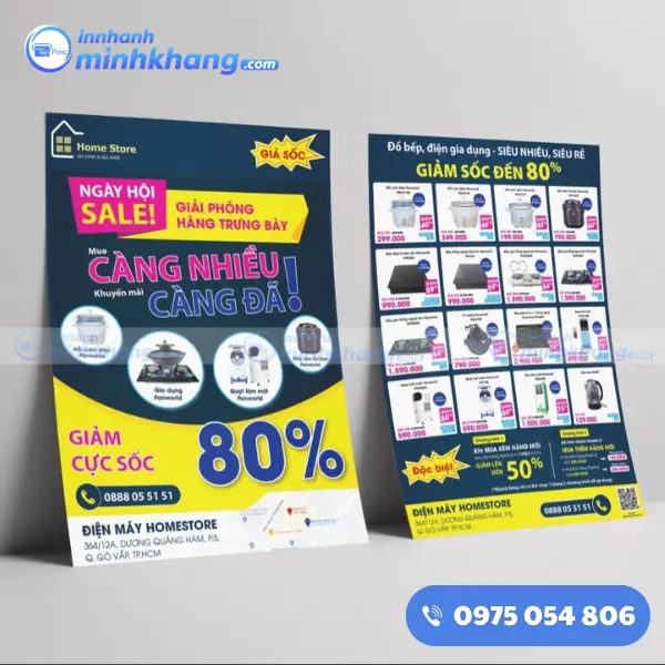 Mẫu tờ bướm quảng cáo thiết kế đẹp