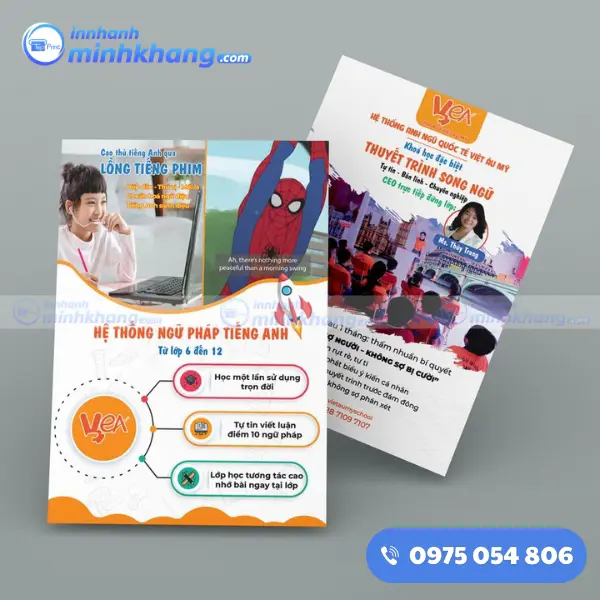 Mẫu tờ rơi quảng cáo tiếng anh
