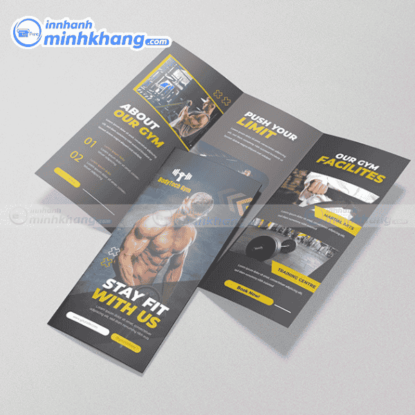 Mẫu brochure gym hiện đại dành cho fitness center