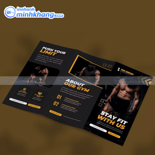 Mẫu brochure phòng tập gym phong cách hiện đại
