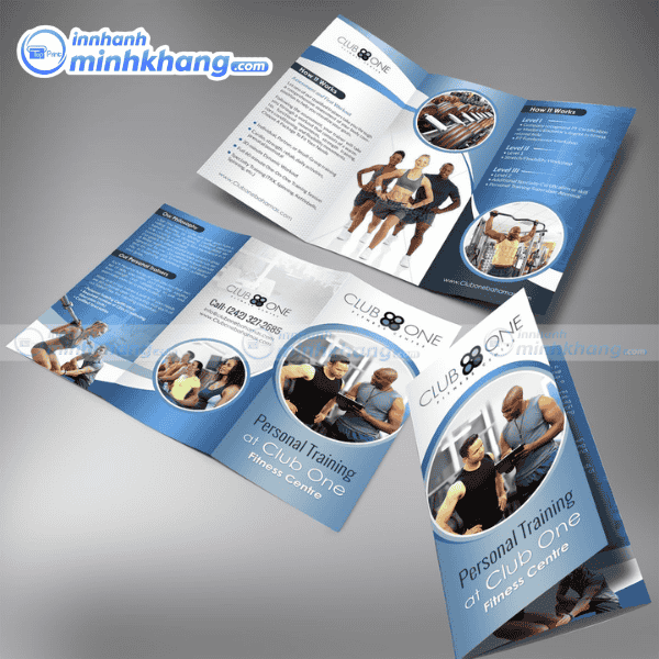 Mẫu brochure gym bố cục rõ ràng dễ nhìn