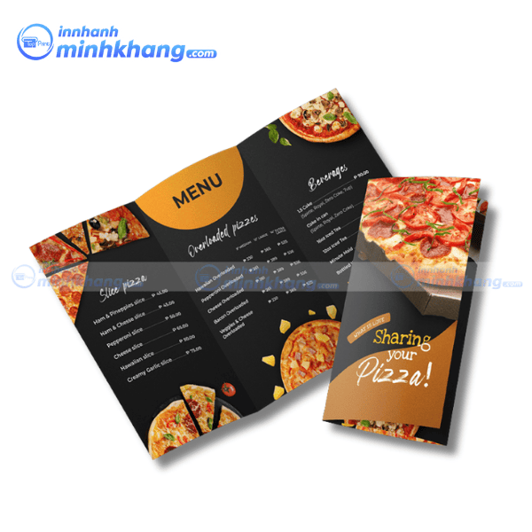 Mẫu brochure quảng cáo pizza chuyên nghiệp