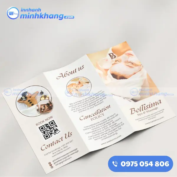 Mẫu brochure spa chất lượng cao