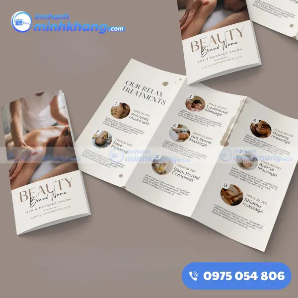 Mẫu brochure spa cho thẩm mỹ viện