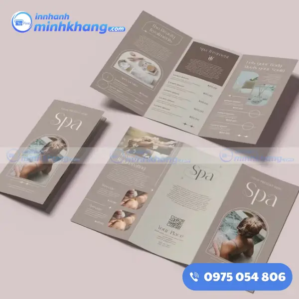 Mẫu brochure spa chuyên nghiệp
