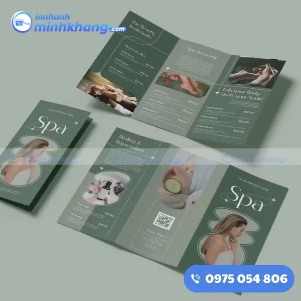 Mẫu brochure spa chăm sóc da
