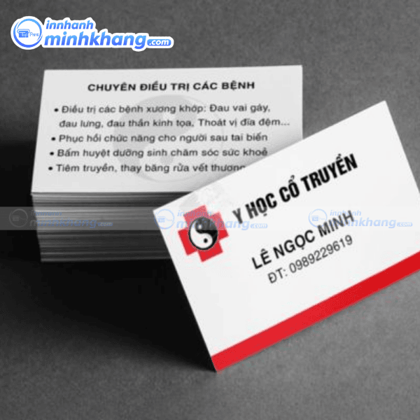 Mẫu card visit đông y phong cách cổ truyền