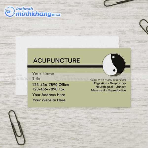 Mẫu name card đông y quảng bá thương hiệu