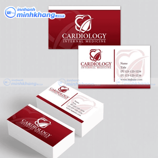 Mẫu name card đông y cán màng mờ bền đẹp