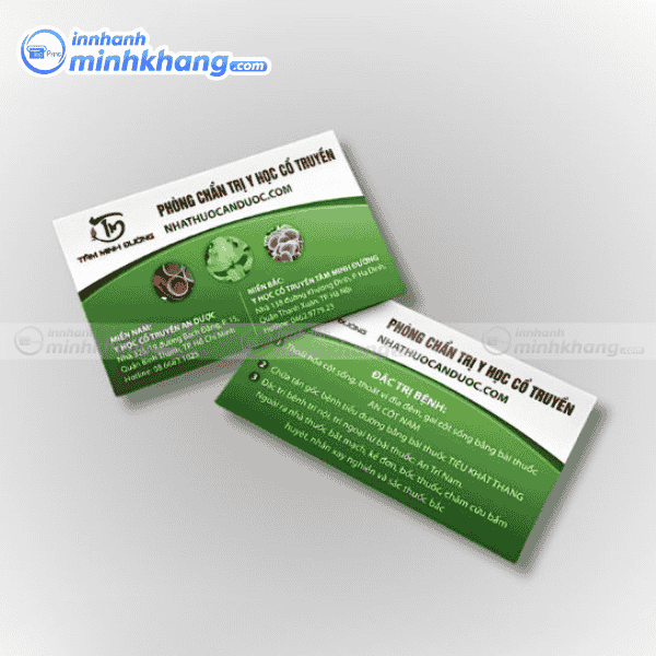 Mẫu card visit đông y phong cách cổ truyền