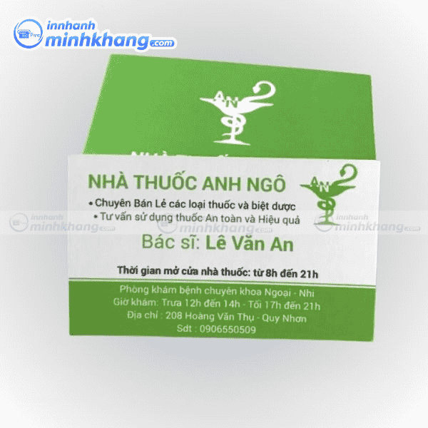 Mẫu card visit đông y phù hợp nhà thuốc đông y