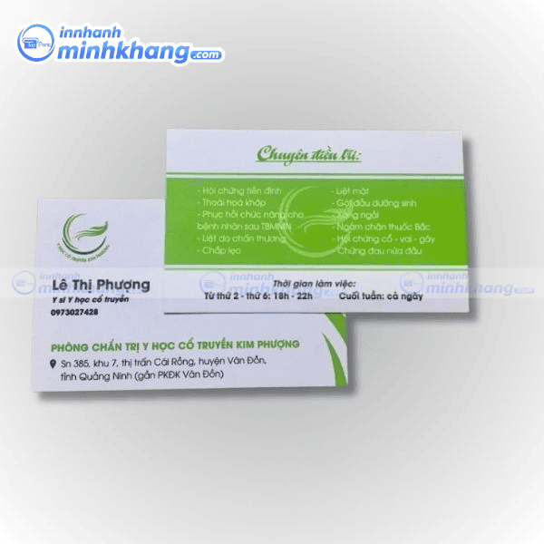 Mẫu card visit đông y đẹp và tinh tế