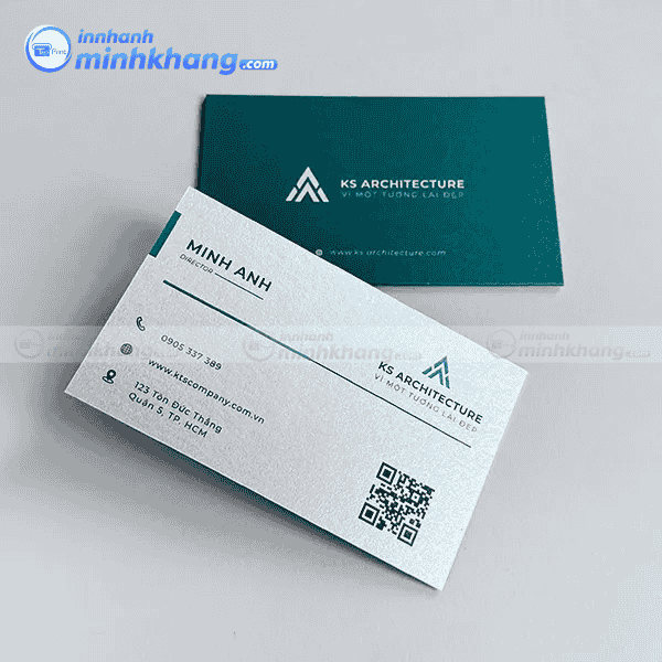 Mẫu card visit kiến trúc sư giá rẻ nhưng vẫn đảm bảo chất lượng in - KS Architecture