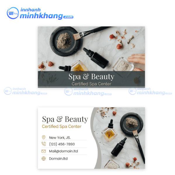 Mẫu thiết kế card visit spa chuyên nghiệp cho thẩm mỹ viện