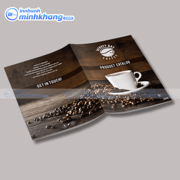 Mẫu catalogue coffee sử dụng hình ảnh cà phê đẹp