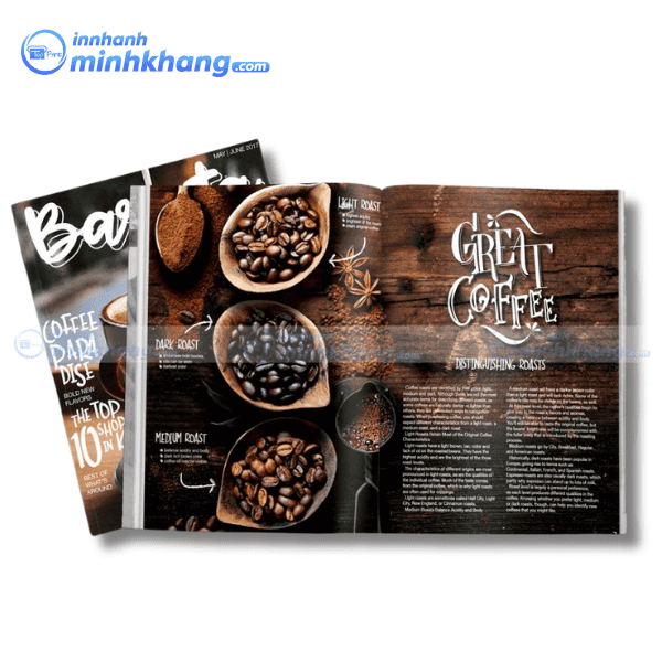 Mẫu catalogue coffee tăng nhận diện thương hiệu