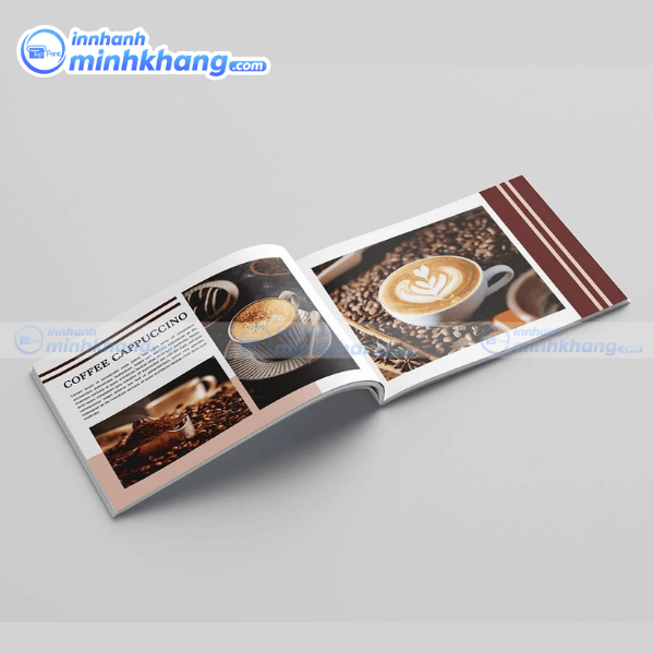 Mẫu catalogue coffee bố cục rõ ràng dễ nhìn