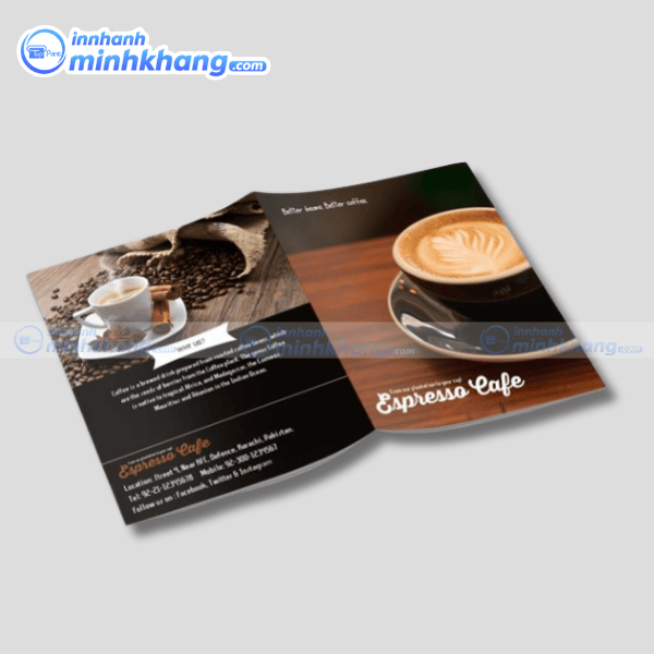 Mẫu catalogue coffee thiết kế sáng tạo