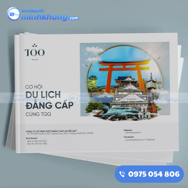 Mẫu catalogue du lịch quảng cáo tour TQQ