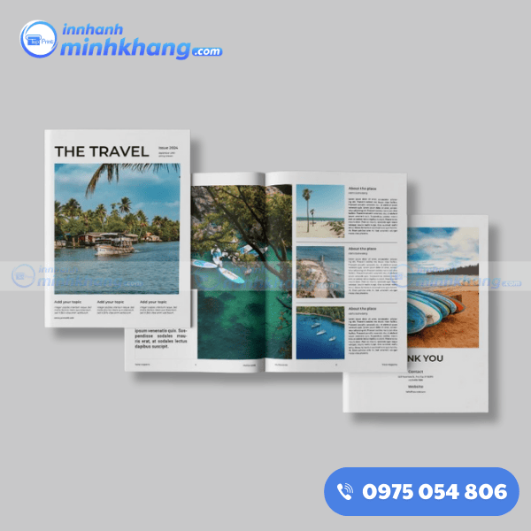 Mẫu catalogue du lịch sang trọng hiện đại