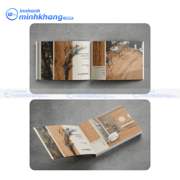 Mẫu catalogue mini gia công cán màng đẹp