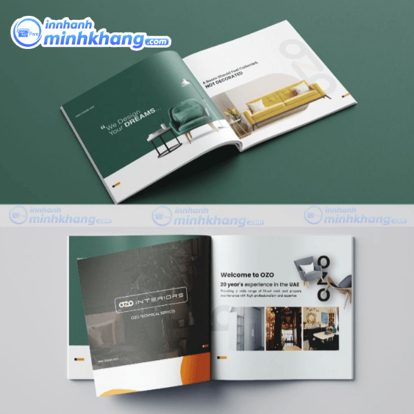 Mẫu catalogue mini hiện đại cho doanh nghiệp