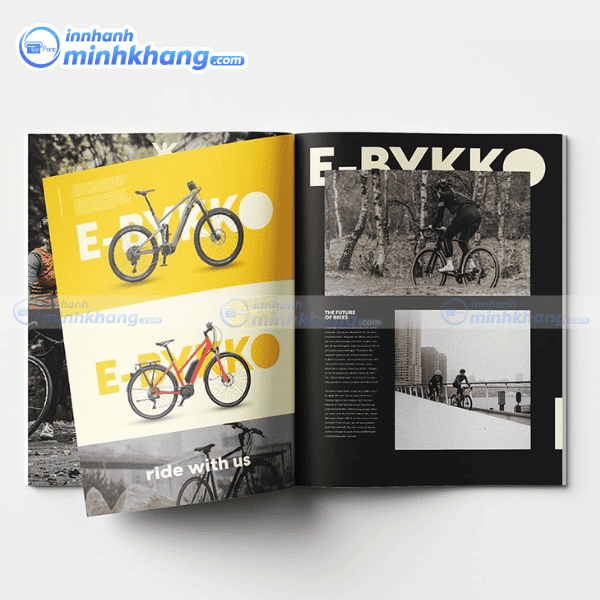 Mẫu catalogue xe đạp đẹp thiết kế chuyên nghiệp cho showroom của E-BYKKO