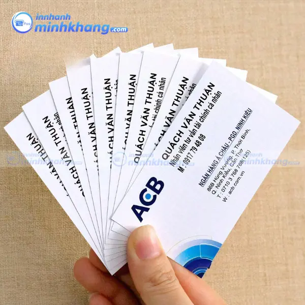 Name card làm từ giấy ford
