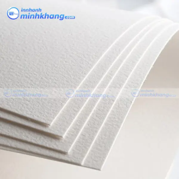 Giấy ivory một mặt tráng