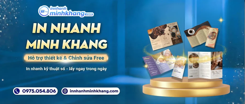 in brochure cà phê