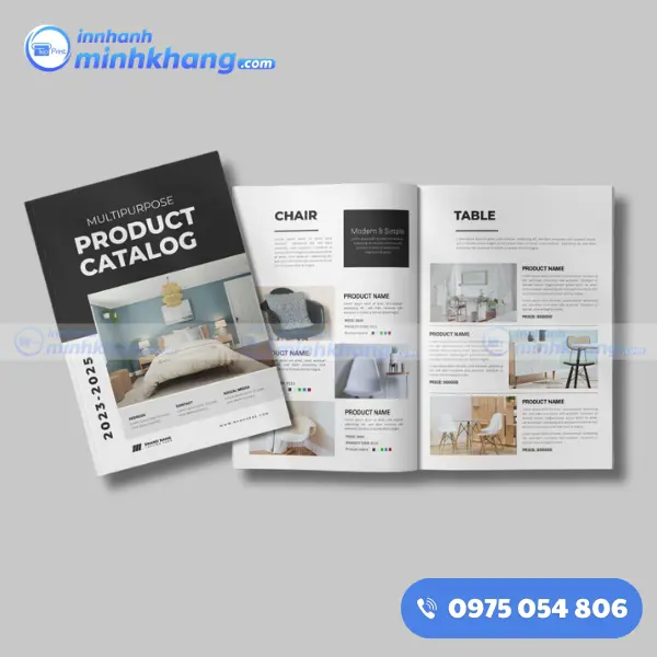 Mẫu catalogue nội thất bố cục tinh tế