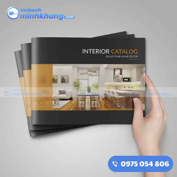 Mẫu in catalogue cán màng bóng mờ