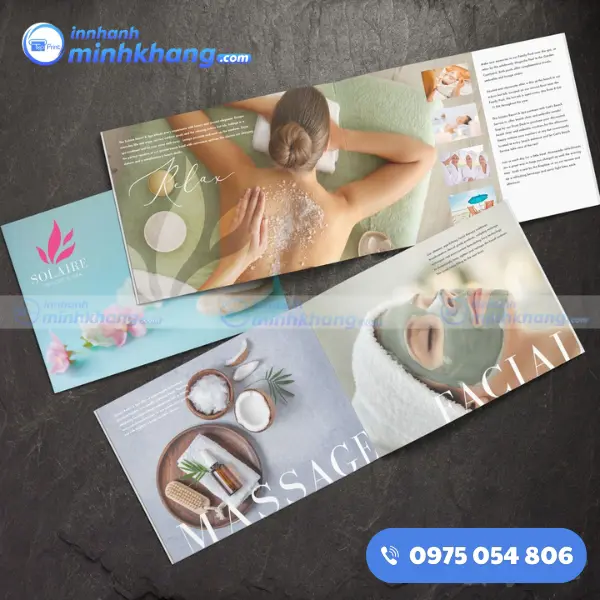 Mẫu catalogue spa in ấn chất lượng