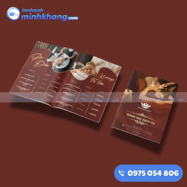 Mẫu catalogue spa in ấn chất lượng