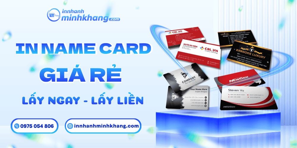 Dịch vụ in name card tphcm số lượng ít, in nhanh, lấy liền