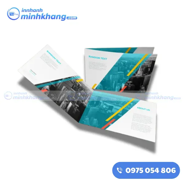 Mẫu tờ rơi quảng cáo gấp 2 sử dụng công nghệ in offset