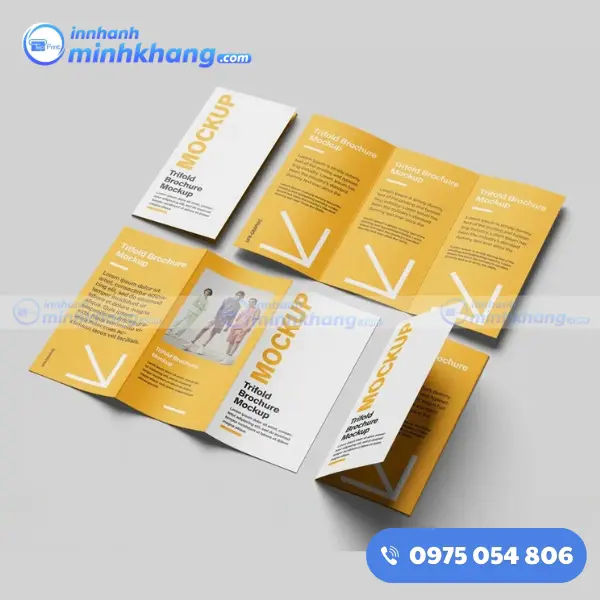 Mẫu tờ rơi gấp 3 độc đáo